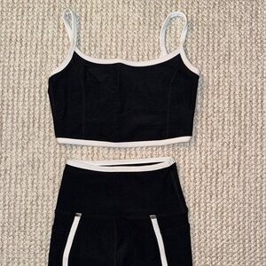 Beyond Yoga Spacedye High Waisted Legging & Slim Racerback Cropped Tank